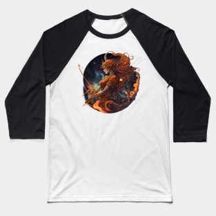 Sagittarius Zodiac Sign Baseball T-Shirt